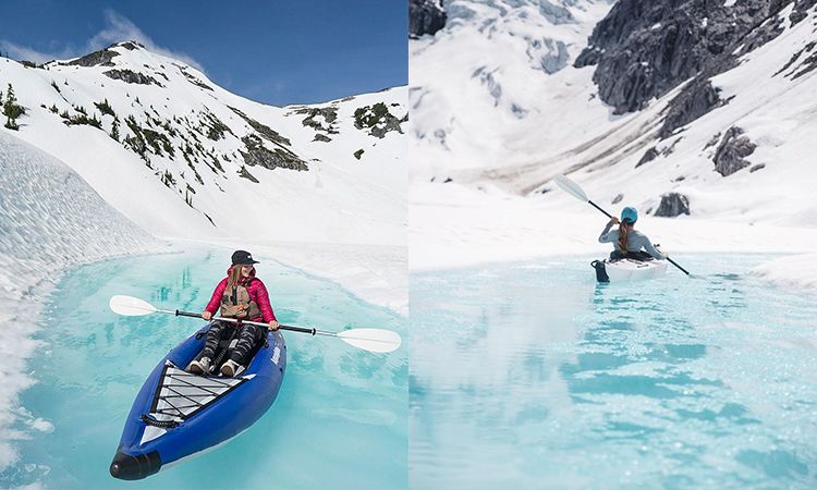 Glacier Kayaking กิจกรรมที่น่าสนใจ เมื่อไปเที่ยว "แคนาดา" ในช่วงฤดูร้อน